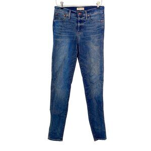 Madewell 9" High-Rise Skinny Jeans Womens Size 29 Tall Blue Denim Stretch